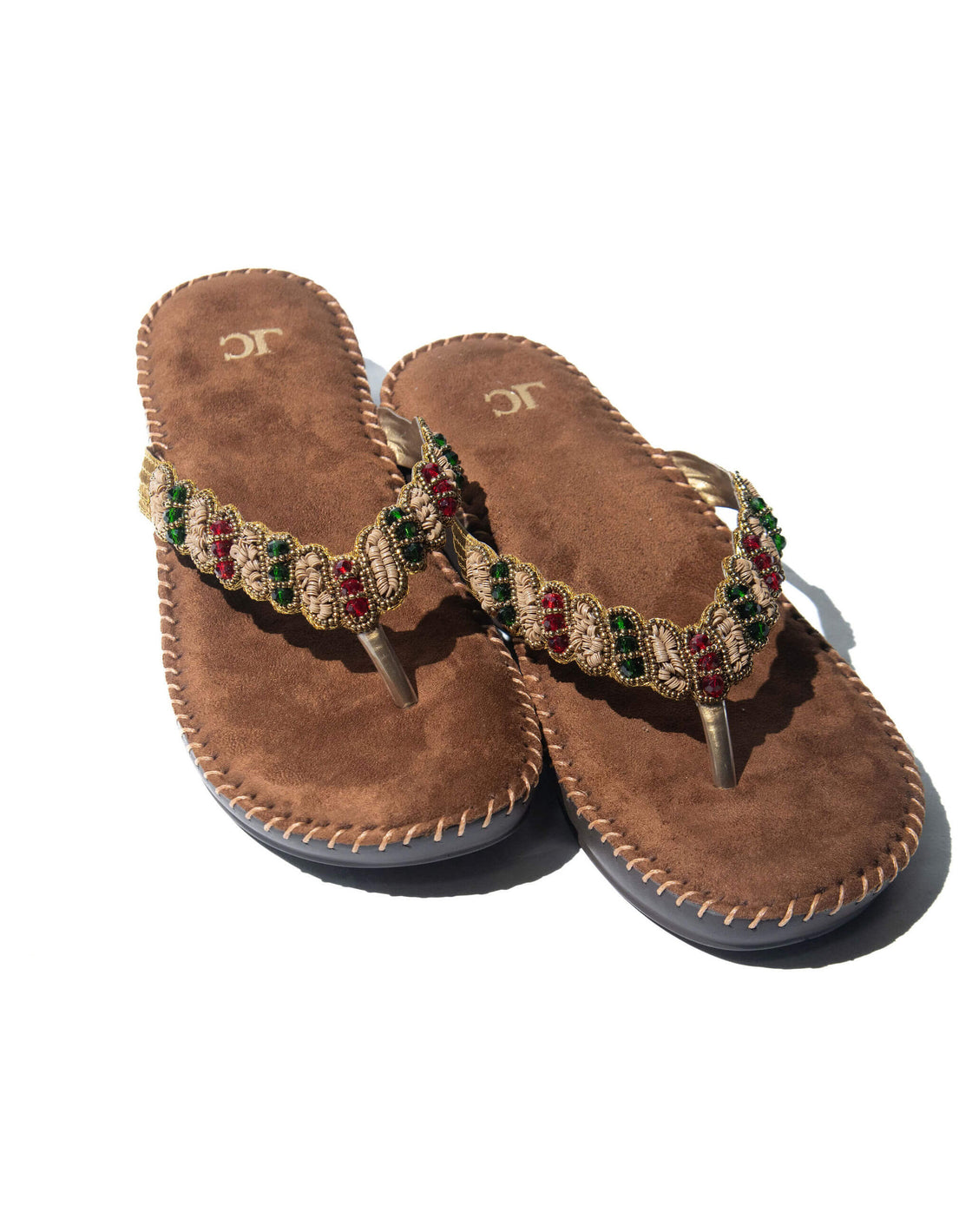 Comfort sandal - Beaded Flat