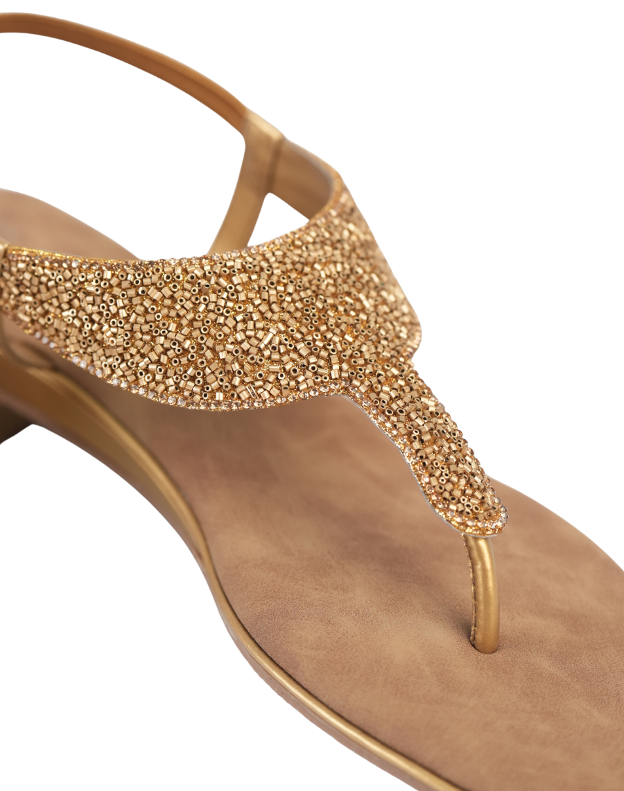 Sandal Mid Wedge - Shiny Backstrap