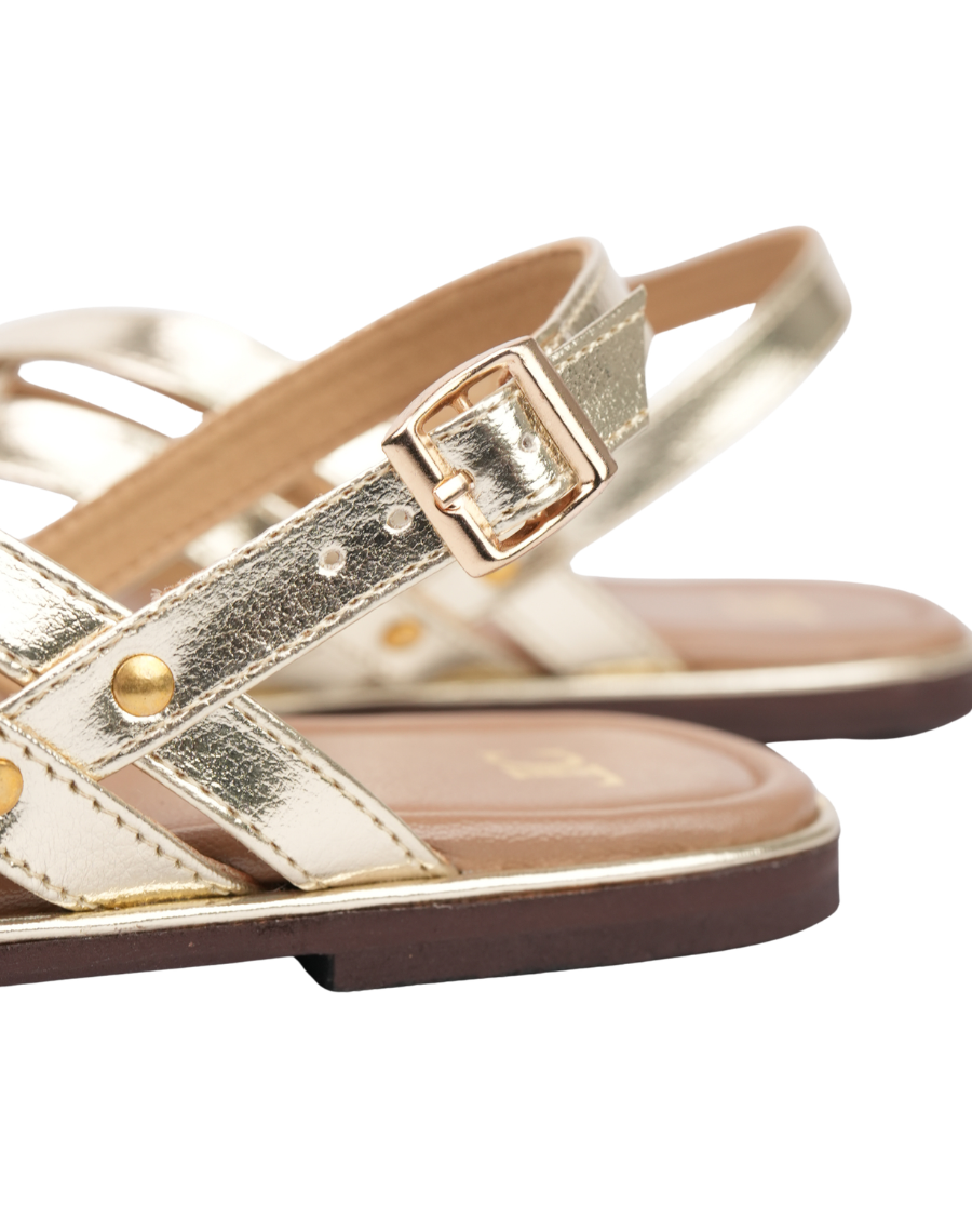 Flat Sandal - Cross Upper Backstrap
