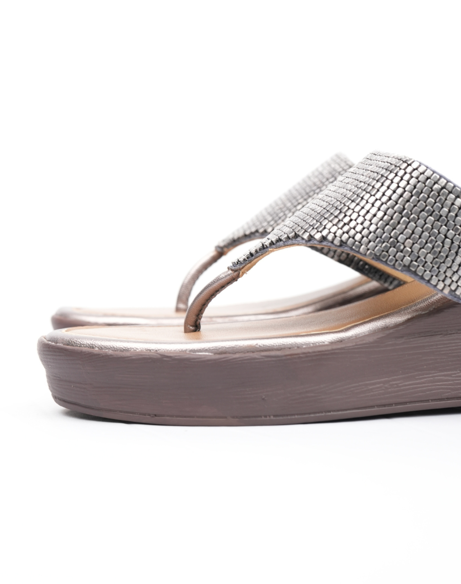 Flat Beaded - Midwedge Sandal