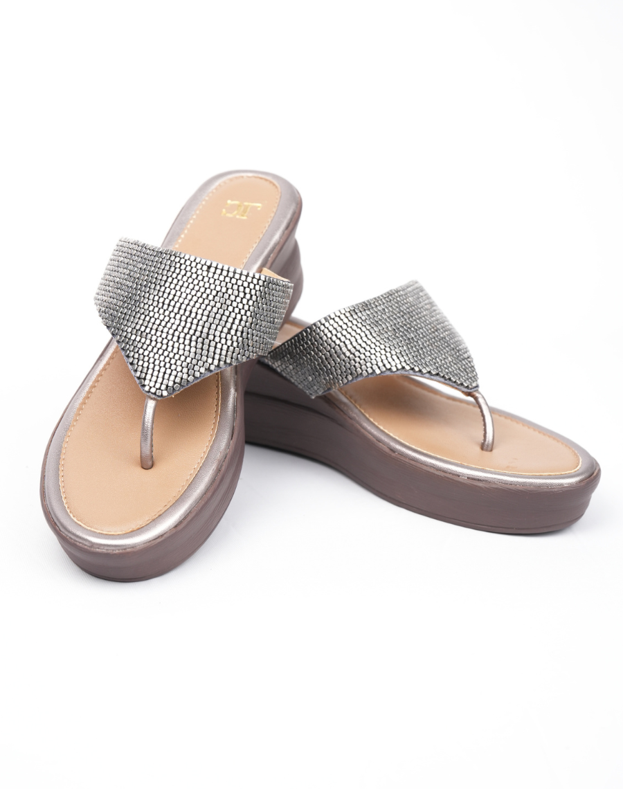 Flat Beaded - Midwedge Sandal