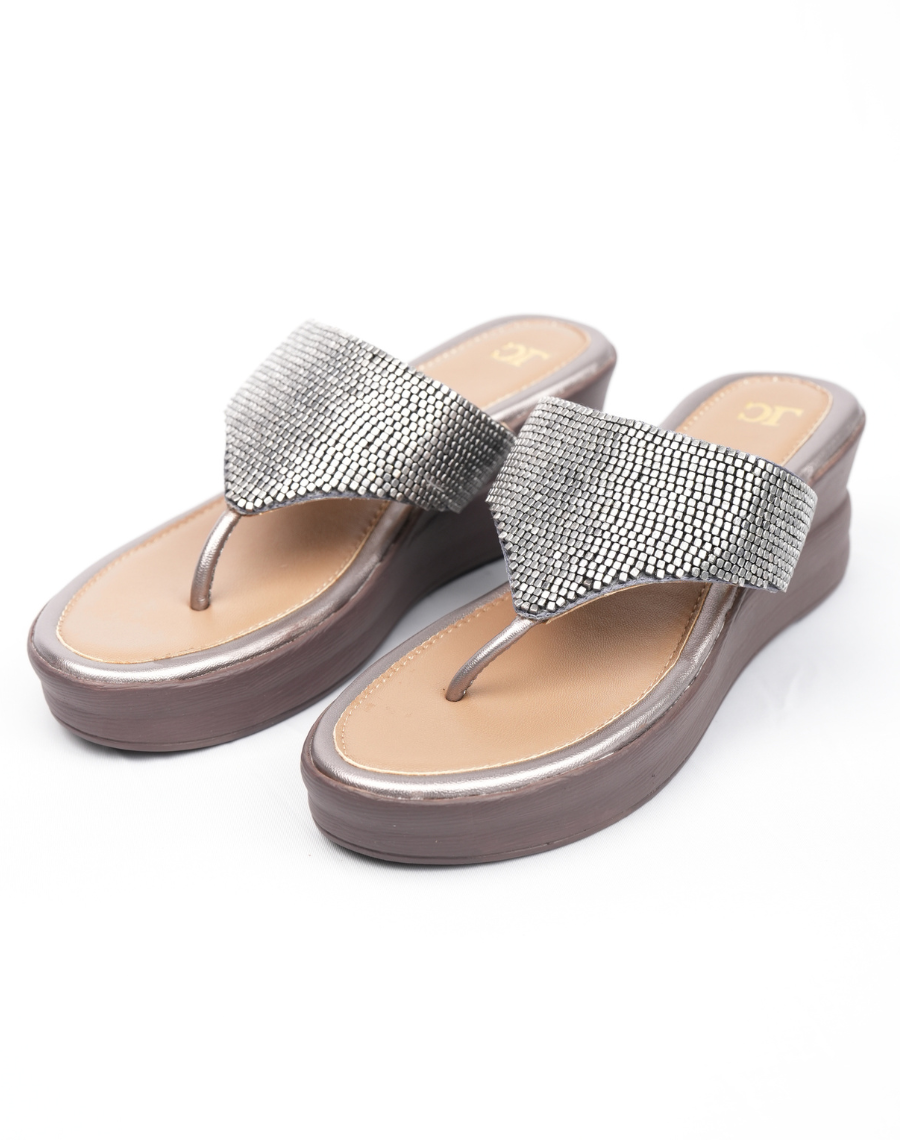 Flat Beaded - Midwedge Sandal