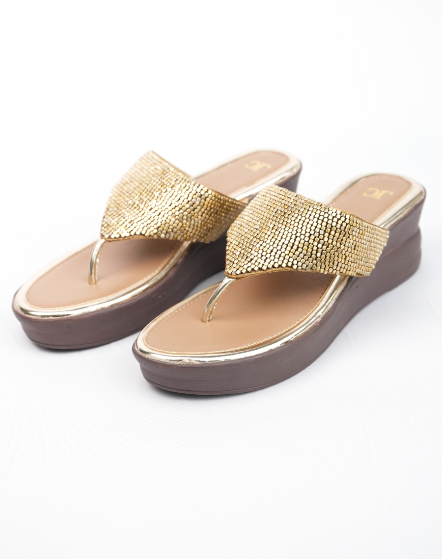 Flat Beaded - Midwedge Sandal