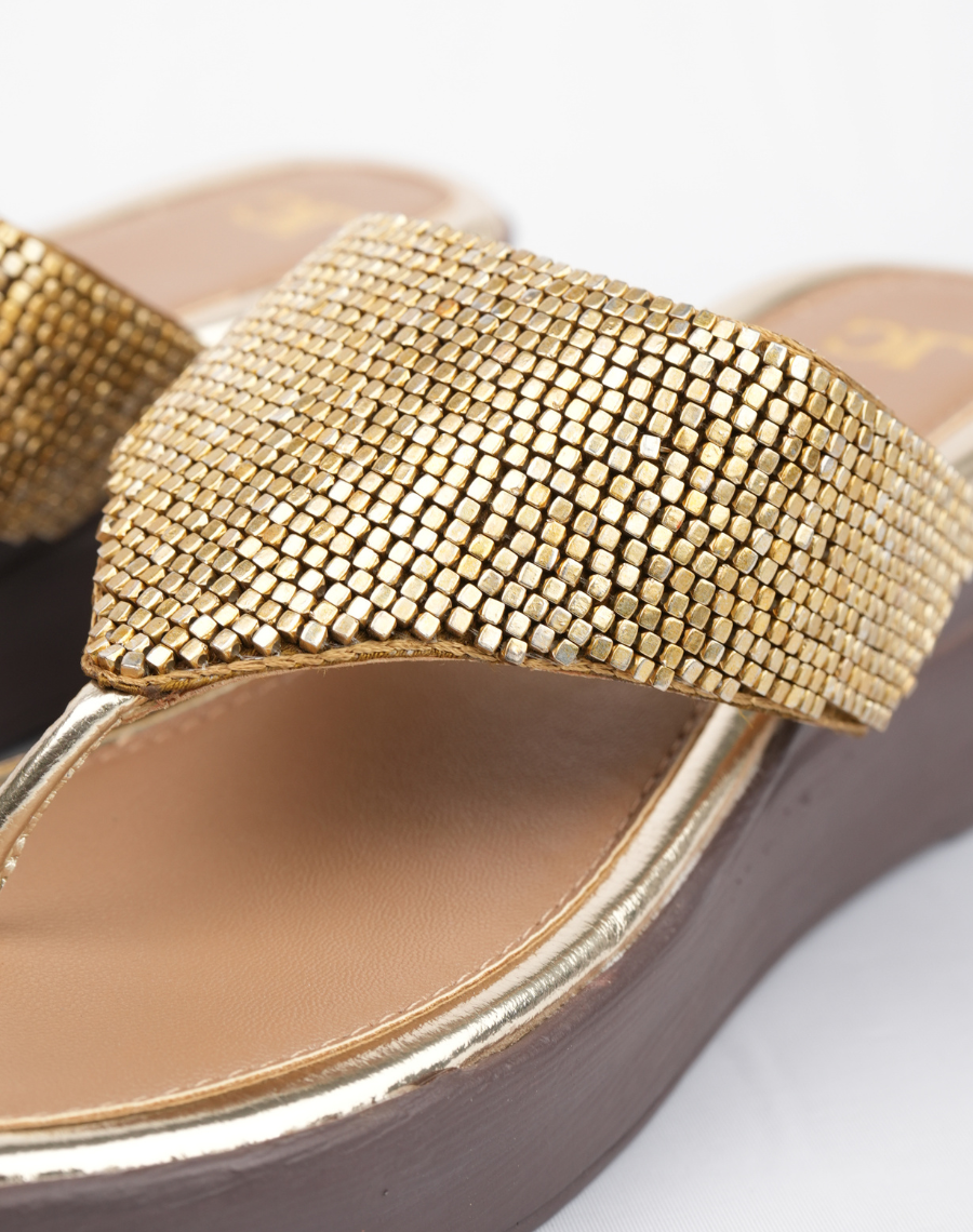 Flat Beaded - Midwedge Sandal
