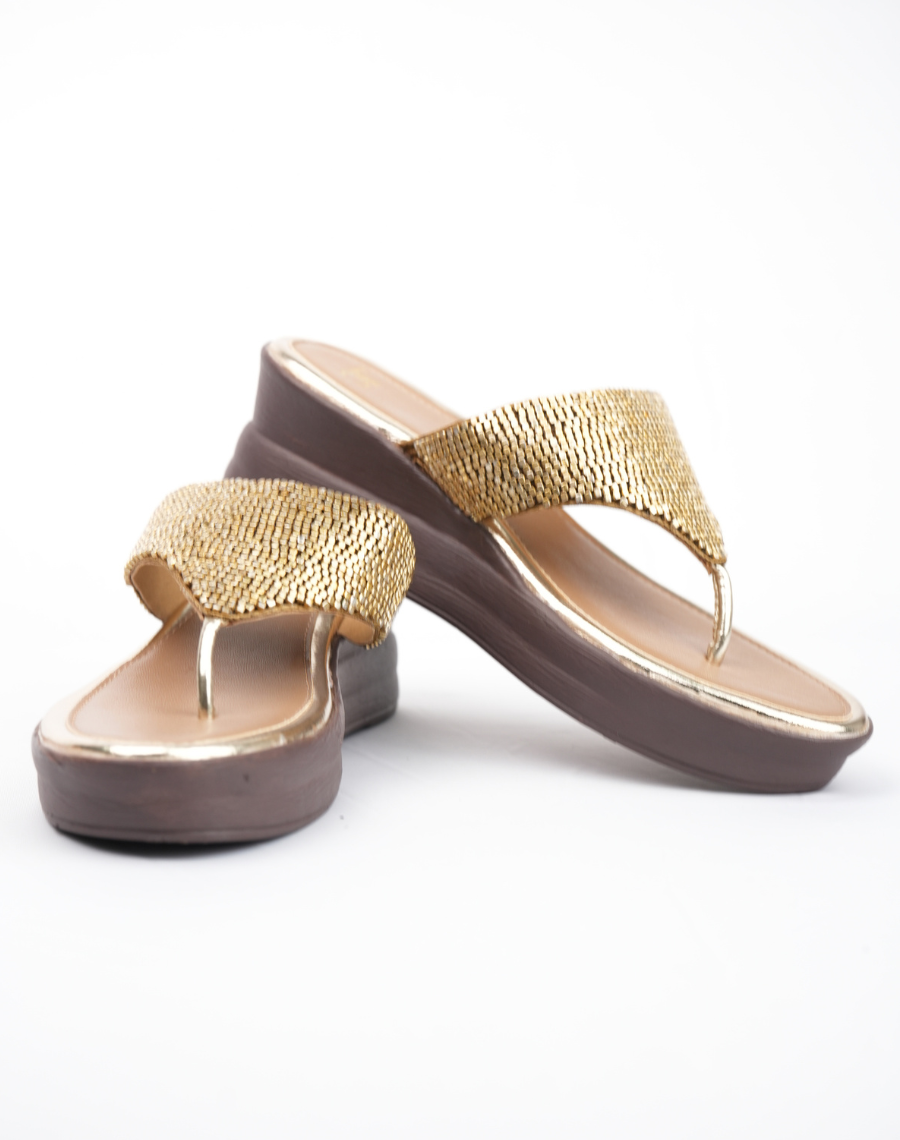 Flat Beaded - Midwedge Sandal