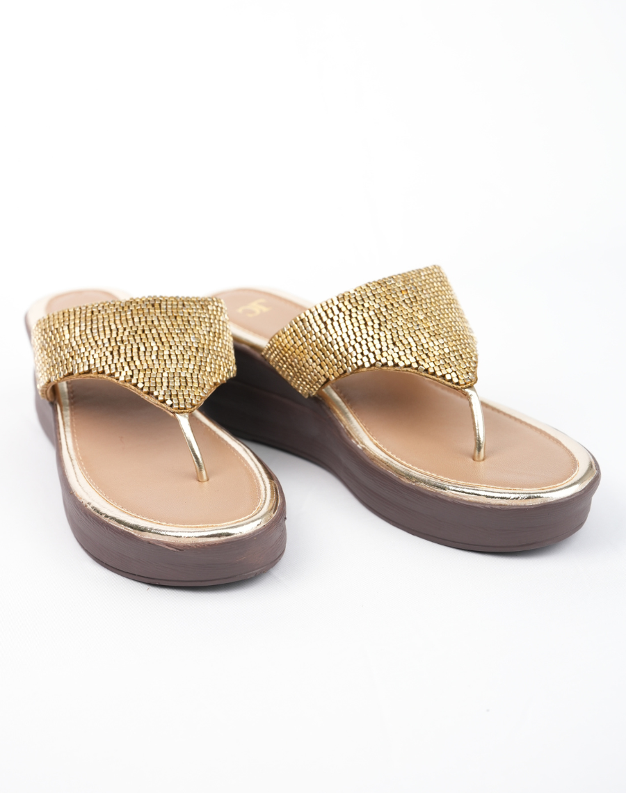 Flat Beaded - Midwedge Sandal