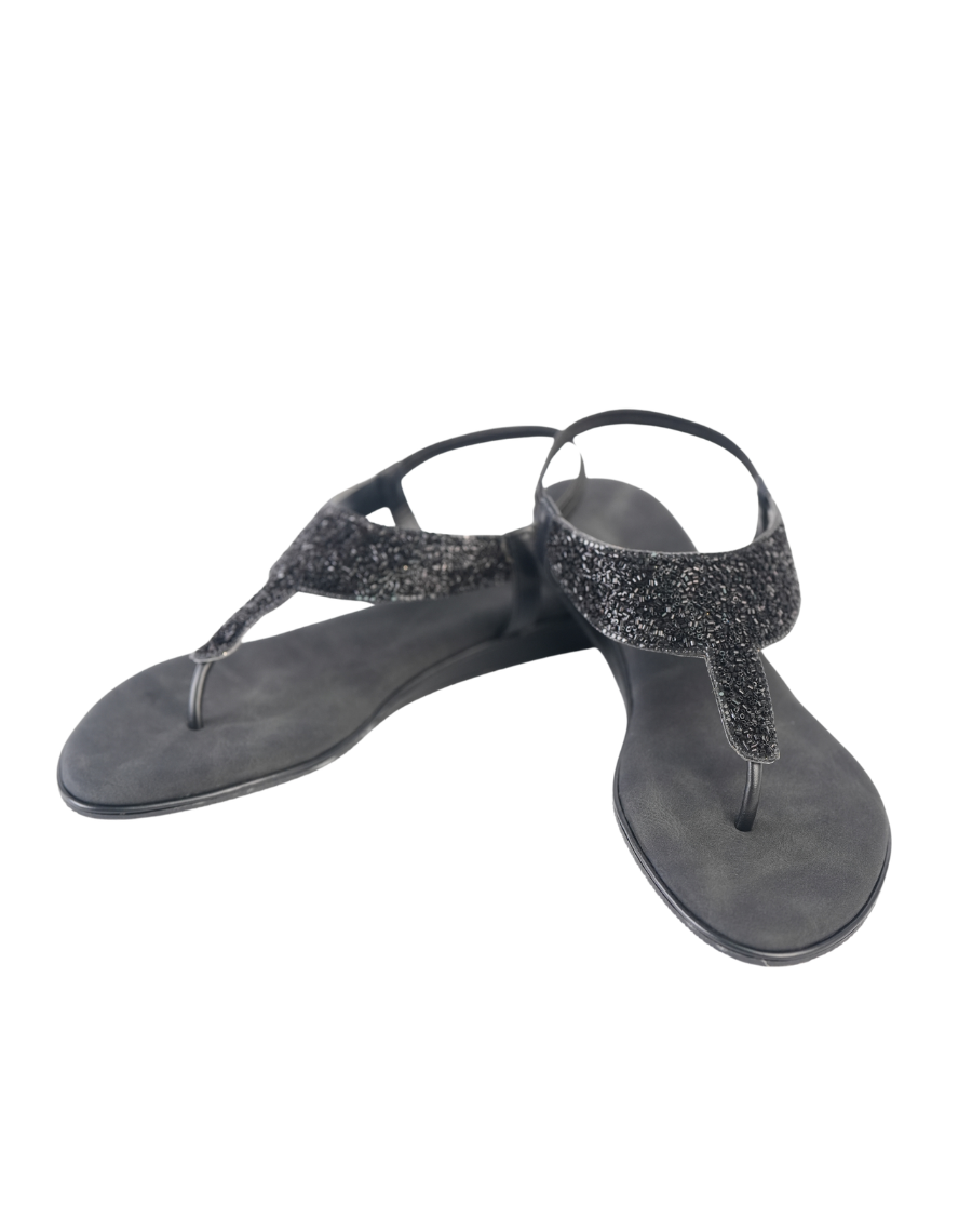 Sandal Mid Wedge - Shiny Backstrap