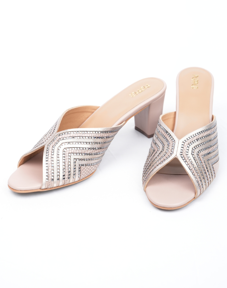 Midheel Heel Shiny Slider