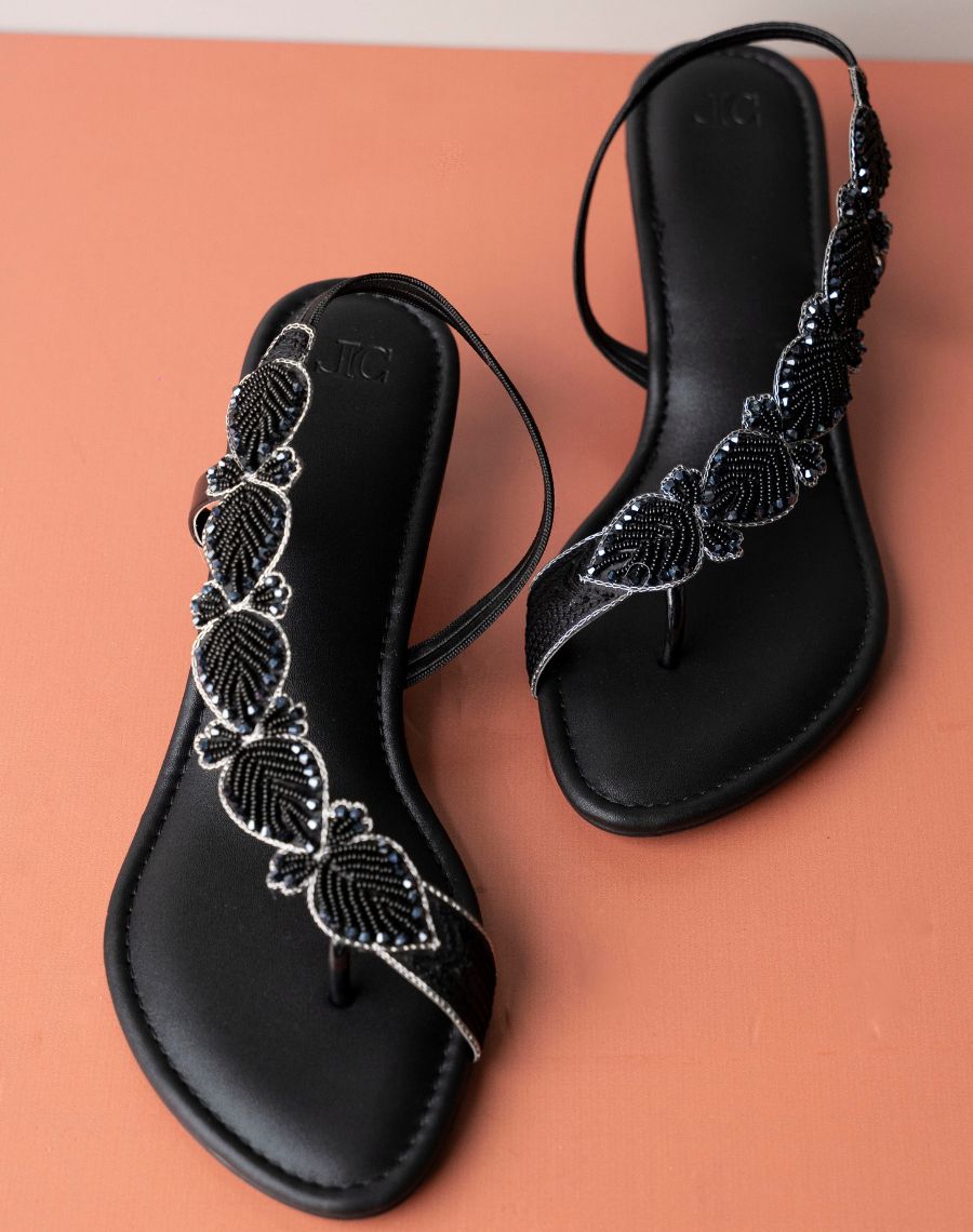 Mid Heel Sandal - Side Curve