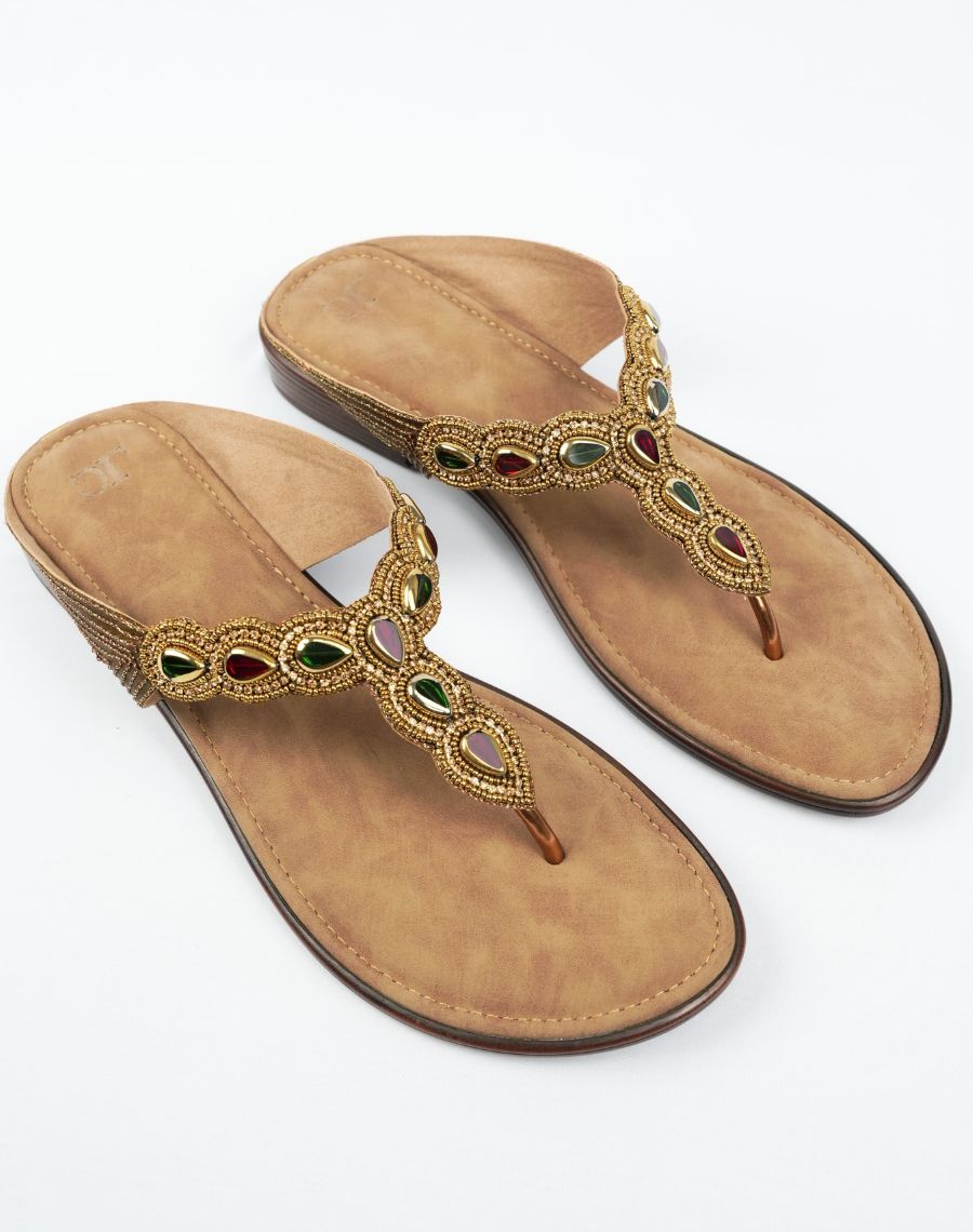 Flat Sandal - Color Stone