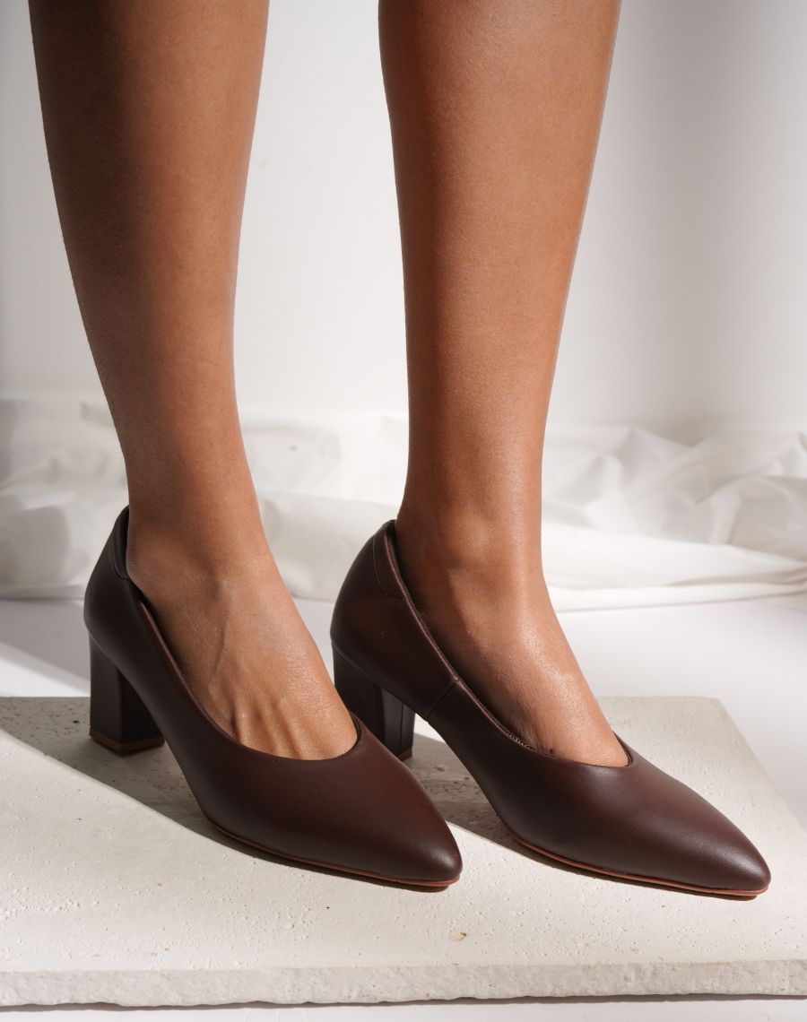 Coat Shoe - Block Heel