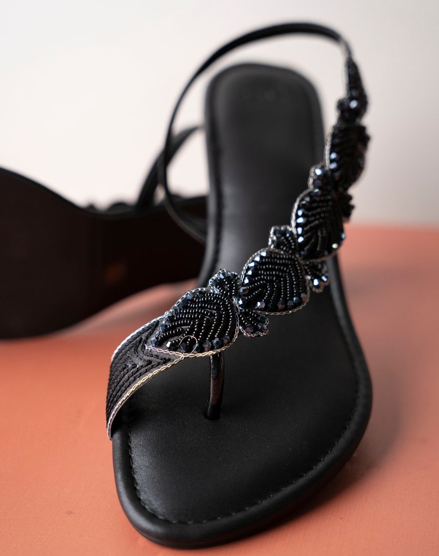 Mid Heel Sandal - Side Curve