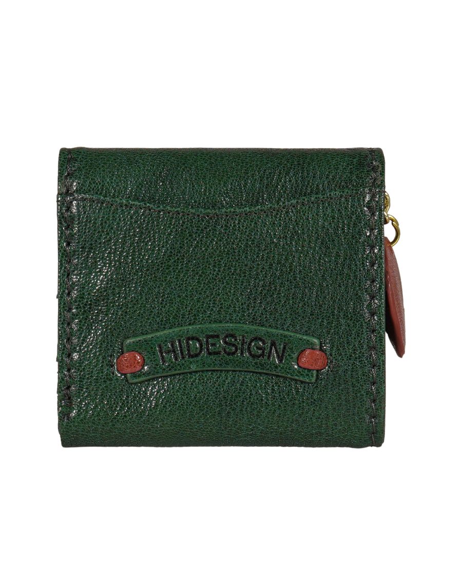 Pharaoh W1 Green Leather Trifold Wallet