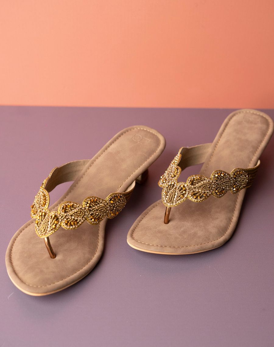 Mid Heel - Beaded