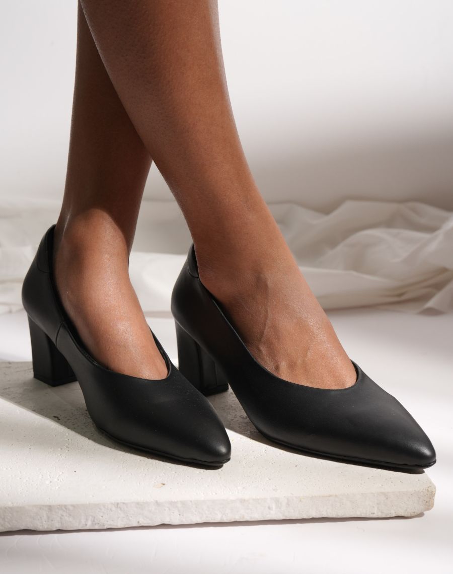 Coat Shoe - Block Heel