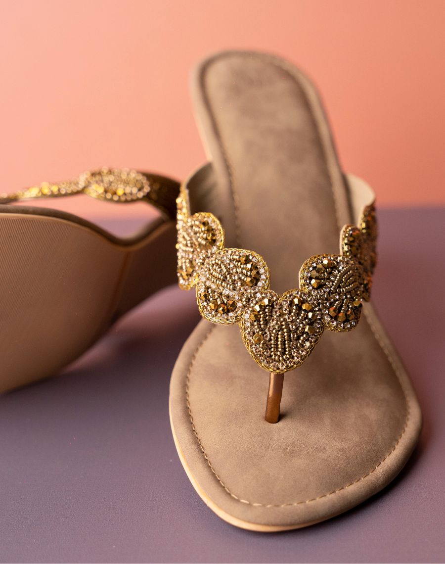 Mid Heel - Beaded