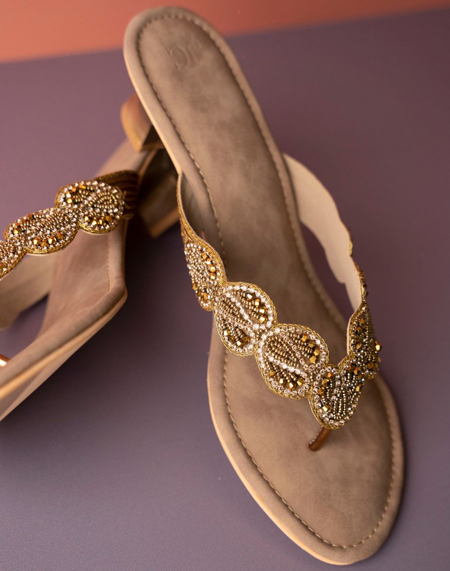 Mid Heel - Beaded