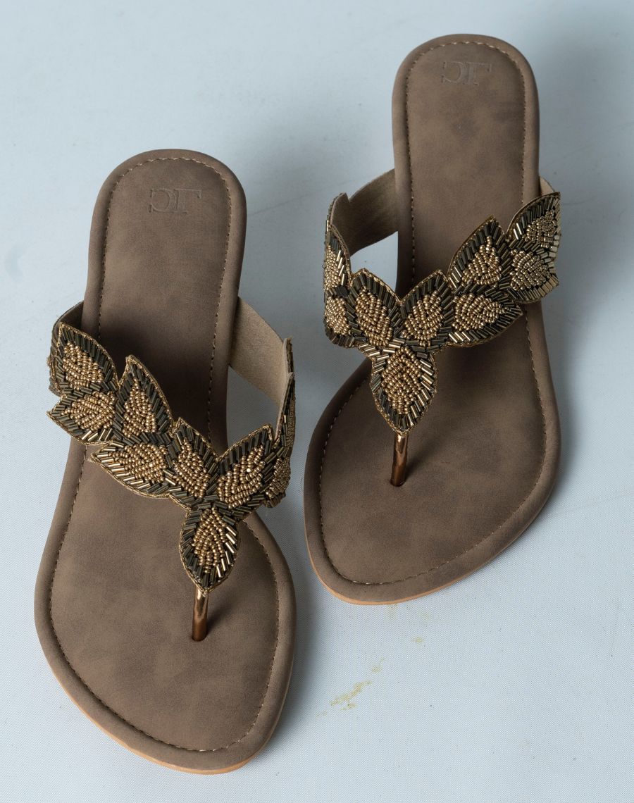 Sandal - Mid Heel Glitter