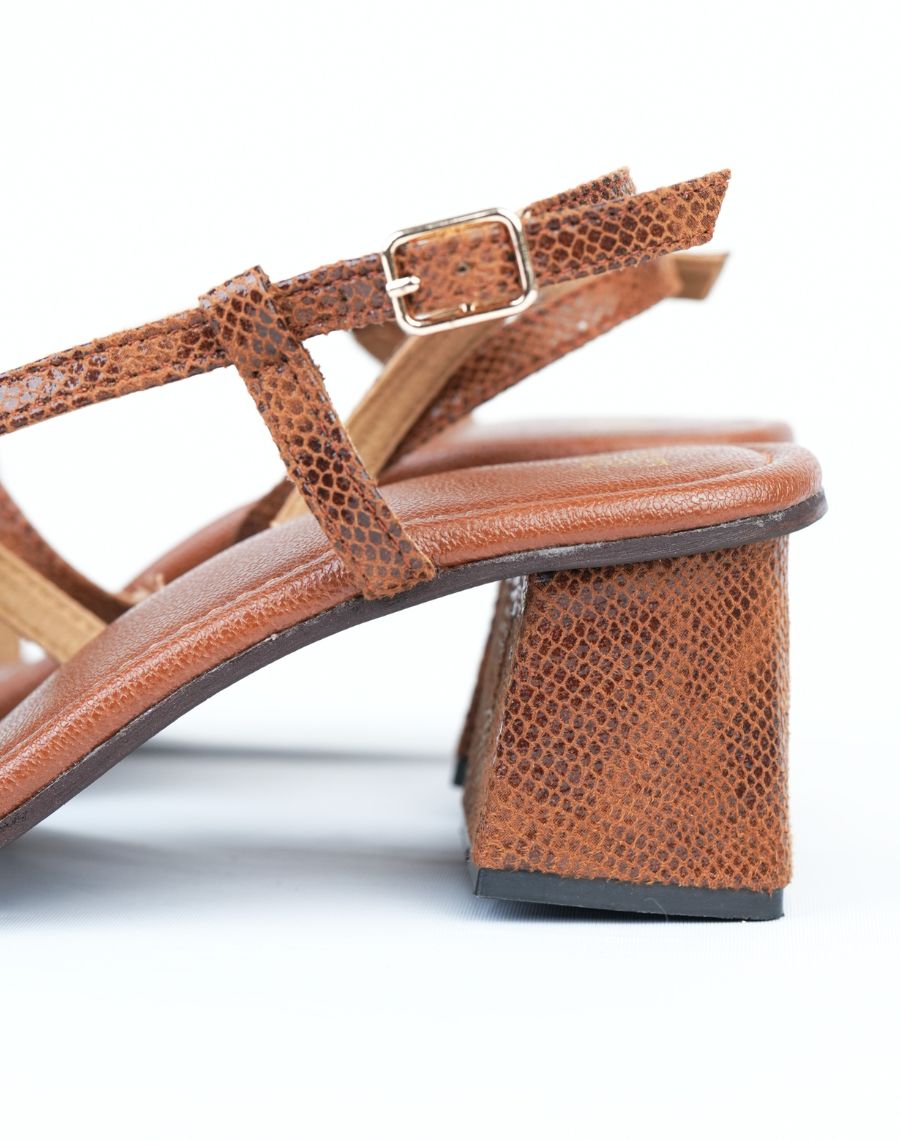 Mid Heel Sandal - Thin Strap