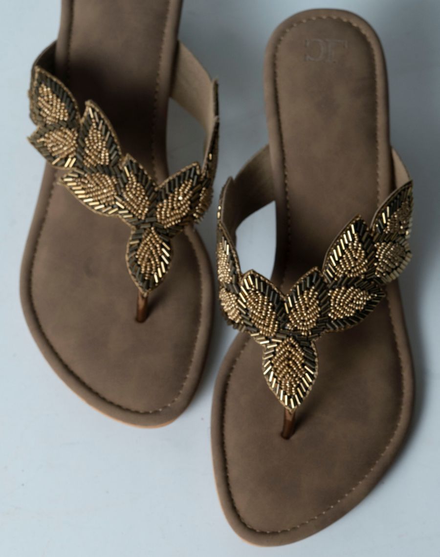 Sandal - Mid Heel Glitter