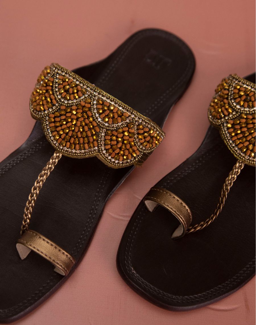Kolhapuri Flat - Beaded