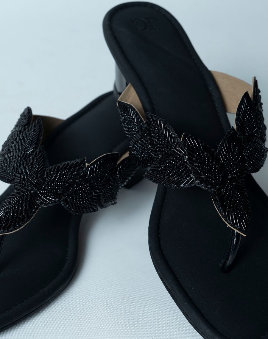 Sandal - Mid Heel Glitter