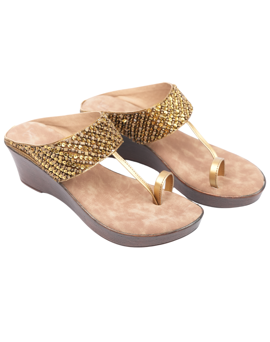 Midwedge Sandal - Sequin Upper