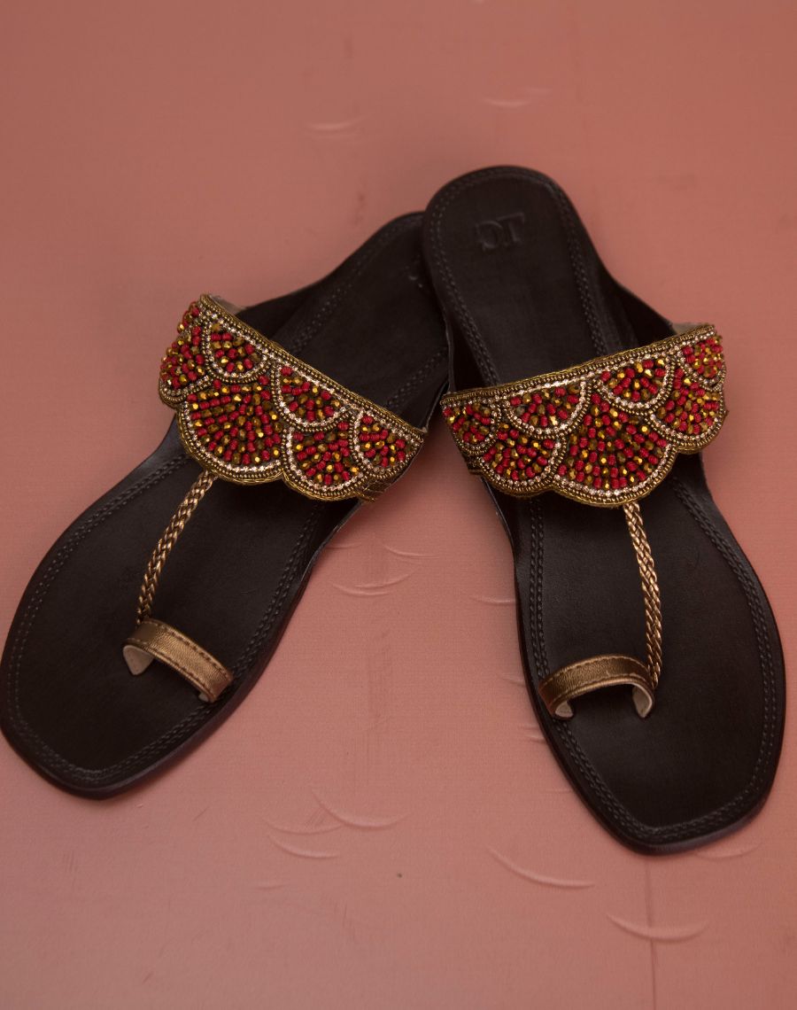 Kolhapuri Flat - Beaded