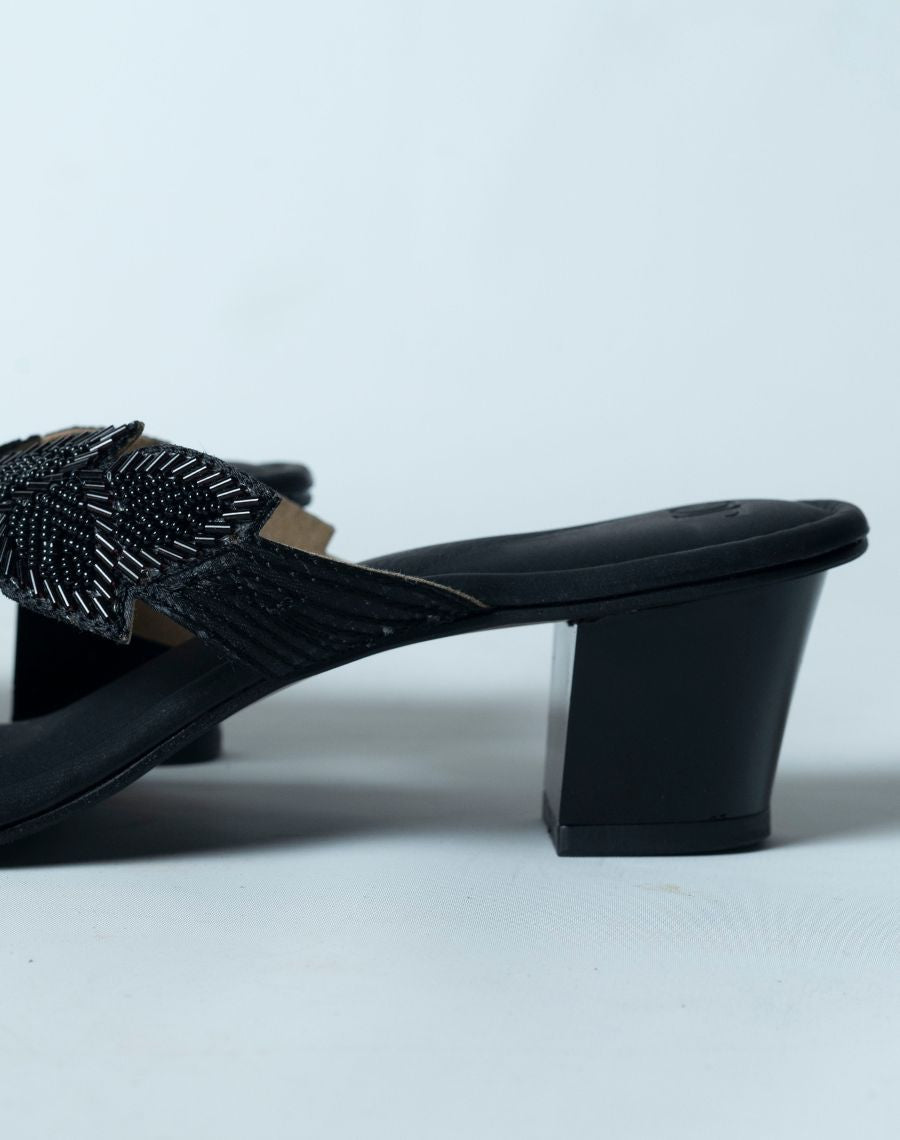 Sandal - Mid Heel Glitter