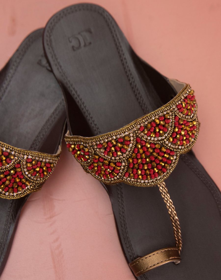 Kolhapuri Flat - Beaded