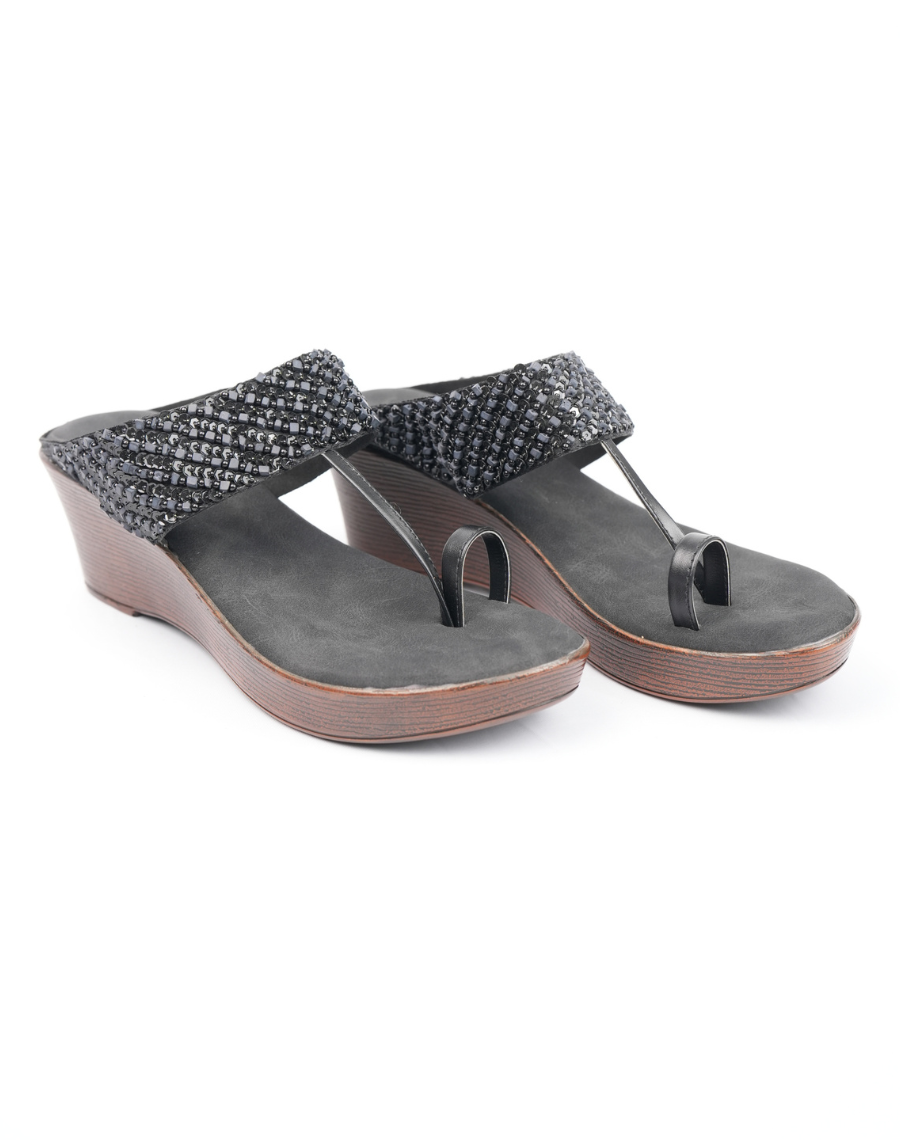 Midwedge Sandal - Sequin Upper