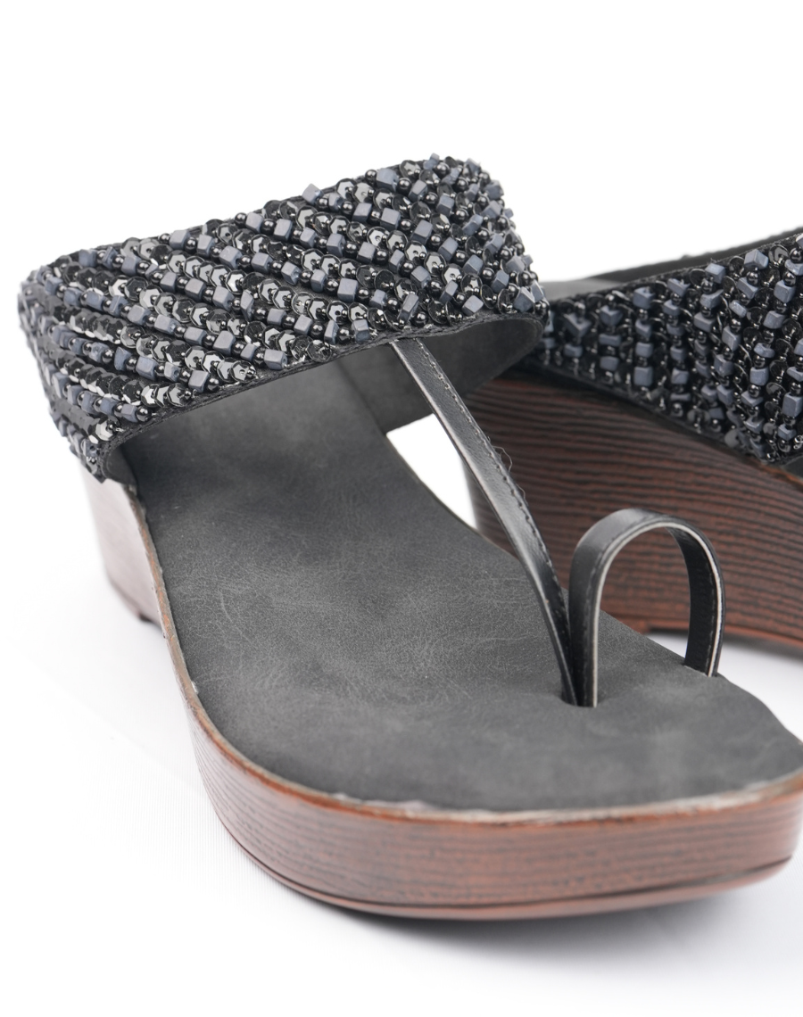 Midwedge Sandal - Sequin Upper
