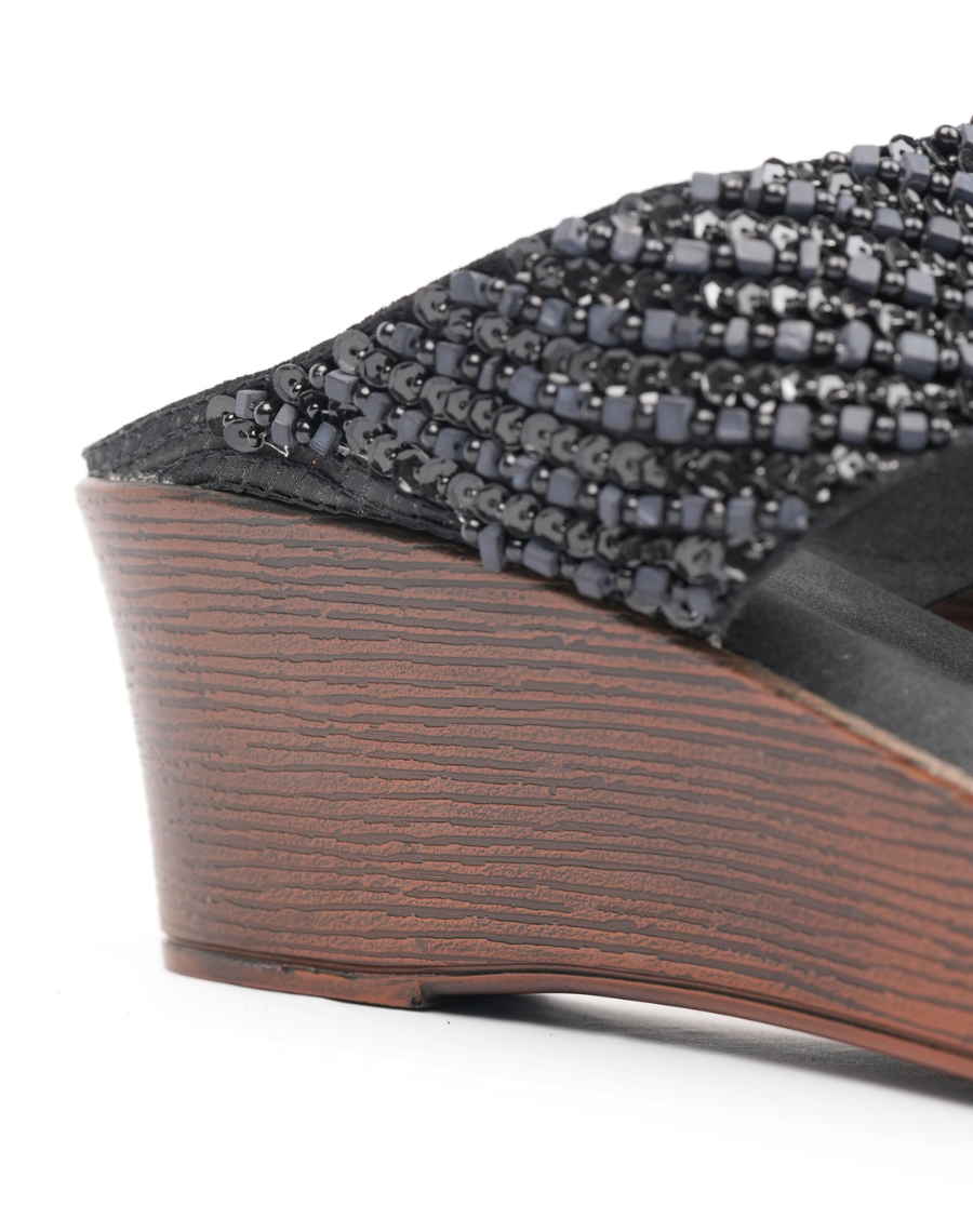 Midwedge Sandal - Sequin Upper