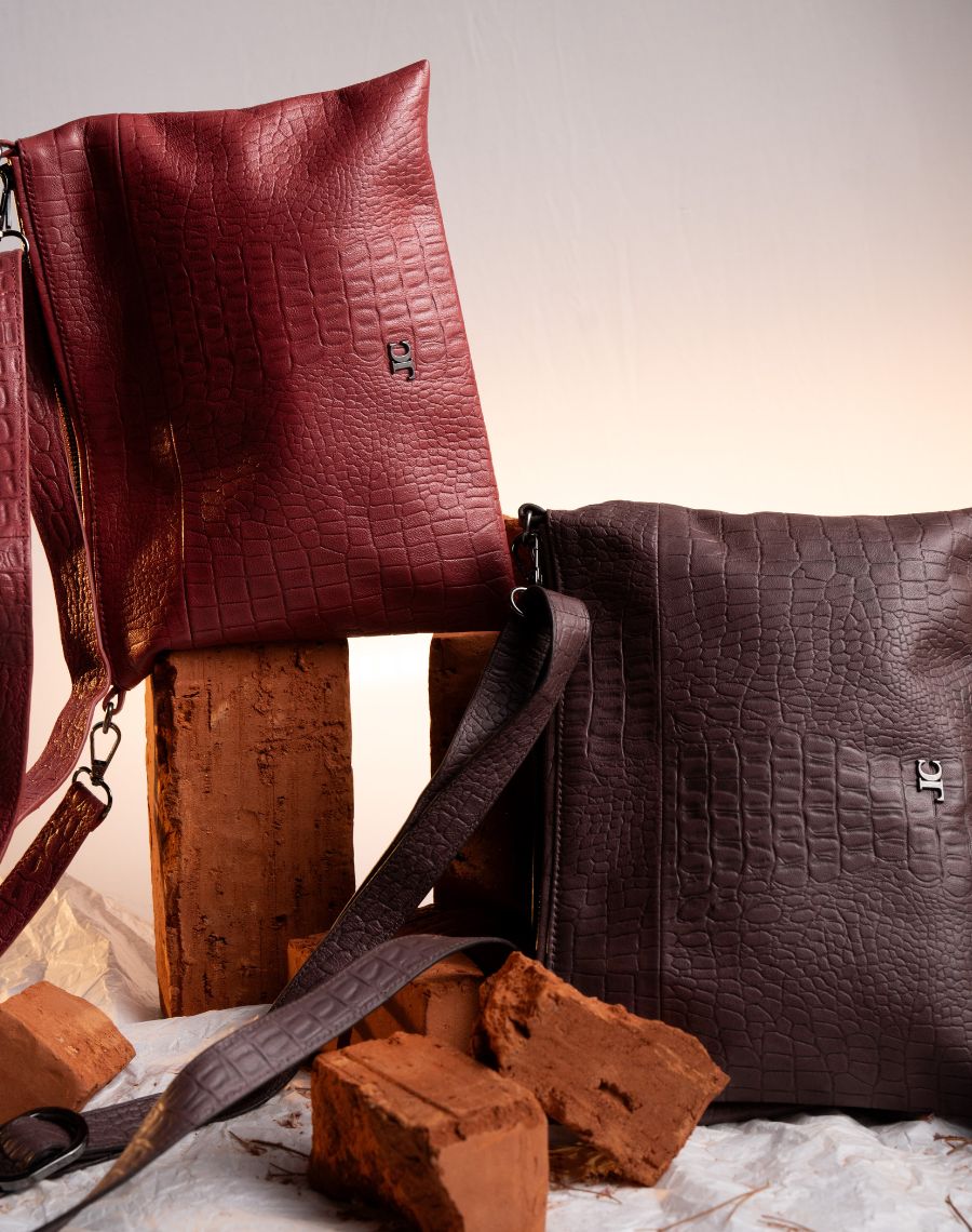 Portia - Crossbody - Croco Print