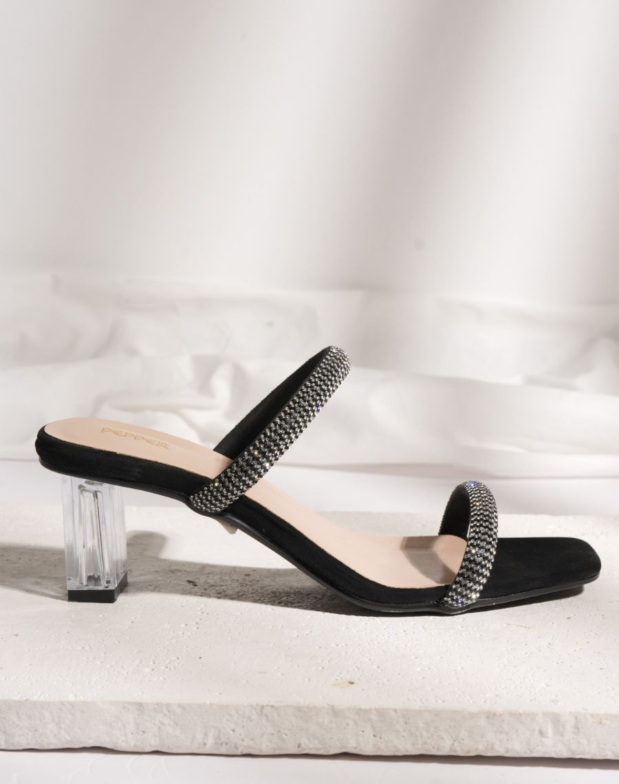 Mid Heel - Shinny Strap