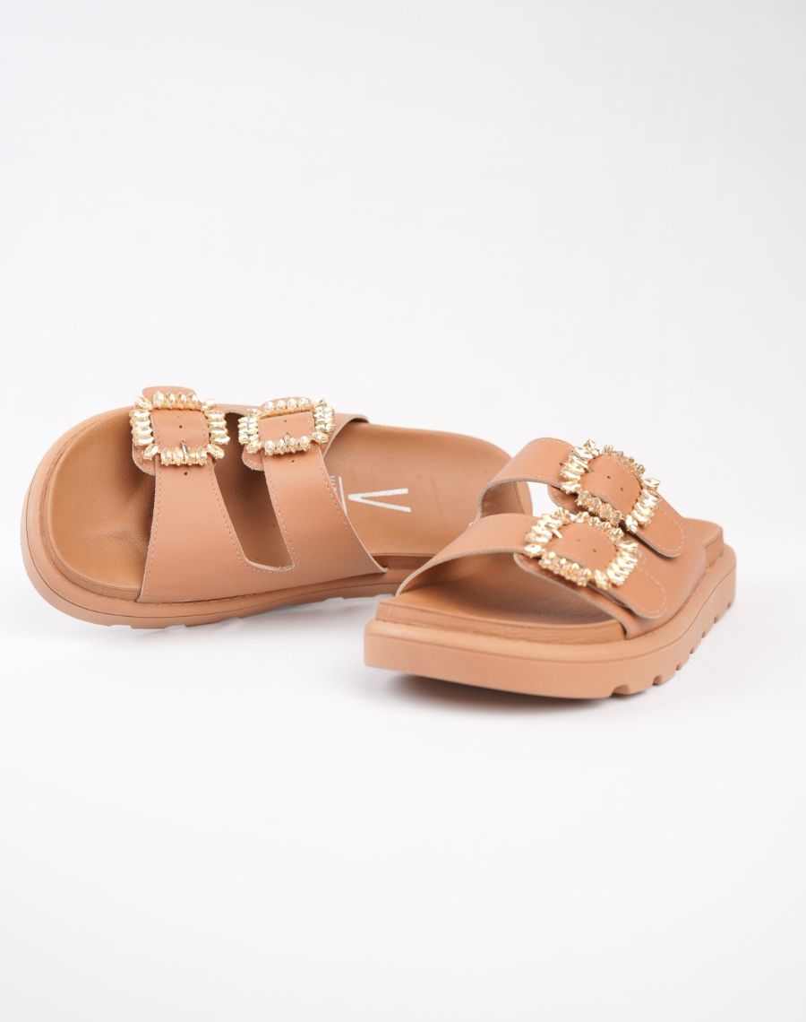Flatbed Sandal 2 Buckle Upper