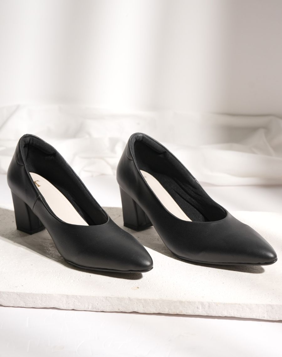 Coat Shoe - Block Heel
