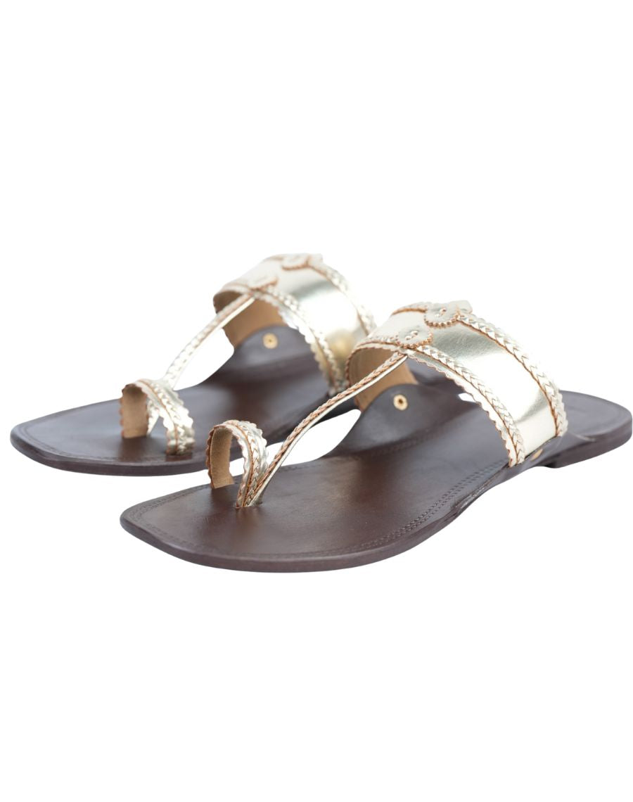 Flat kolhapuri - Plain Upper