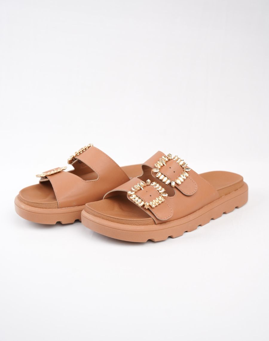 Flatbed Sandal 2 Buckle Upper