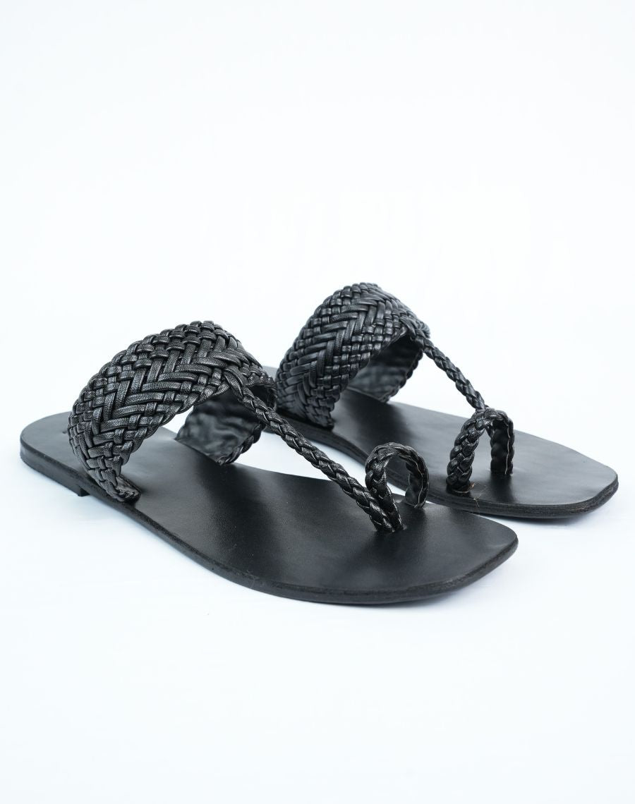 Flat Sandal - Weaving Upper