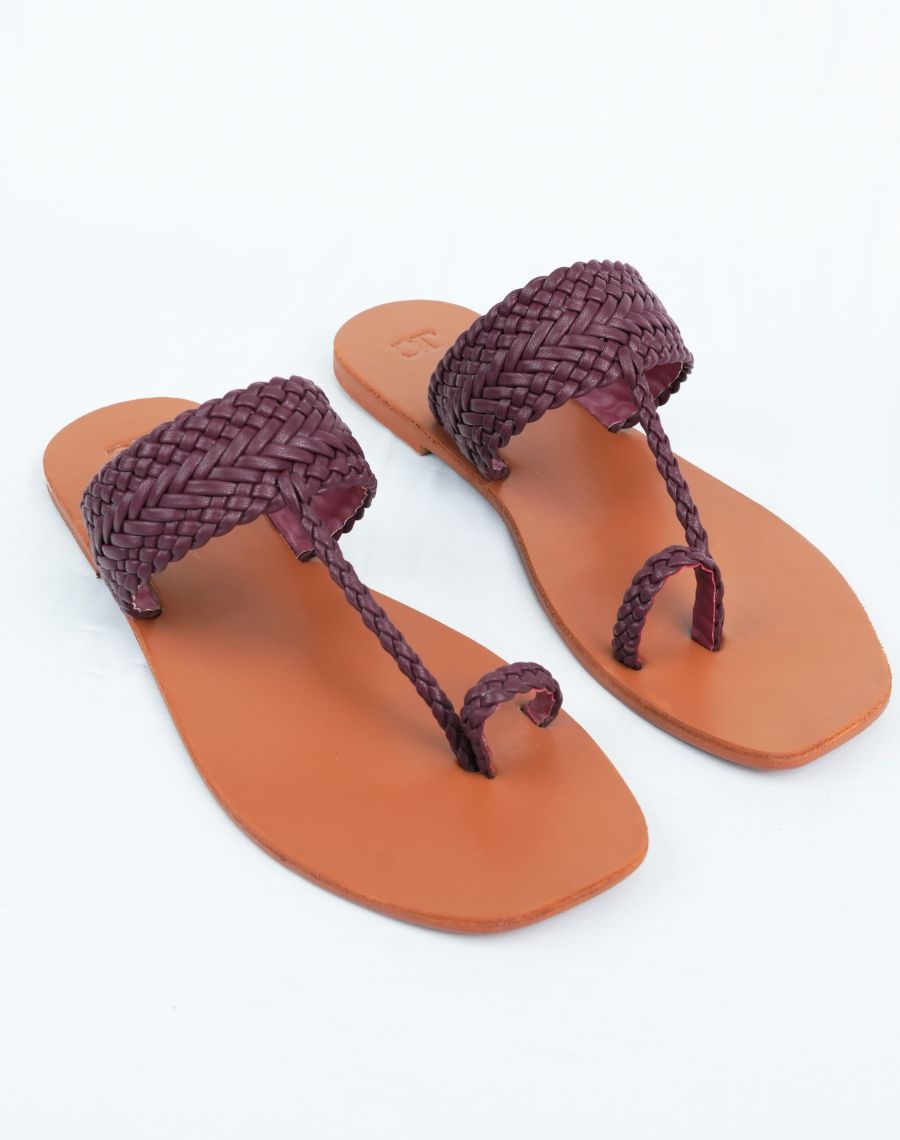 Flat Sandal - Weaving Upper