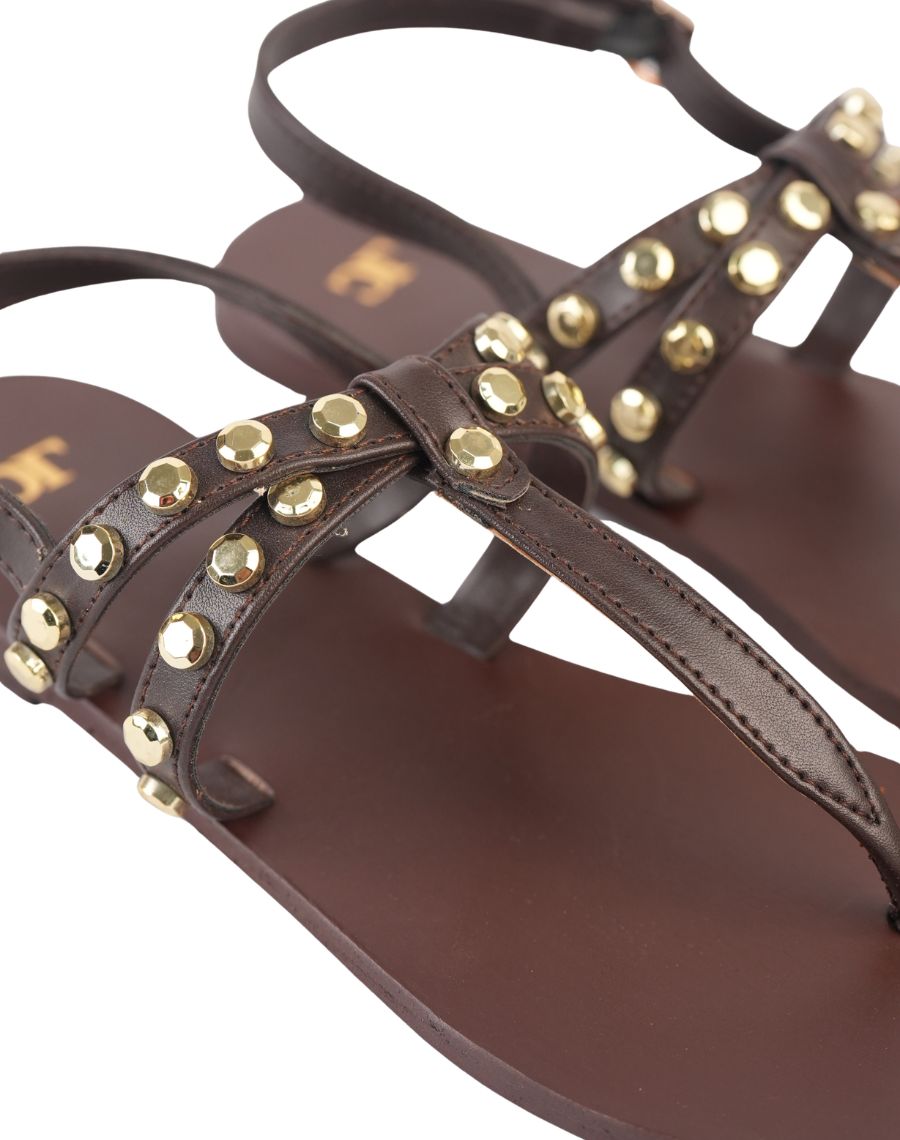 Flat Sandal - Studed