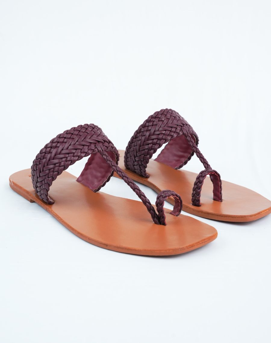 Flat Sandal - Weaving Upper