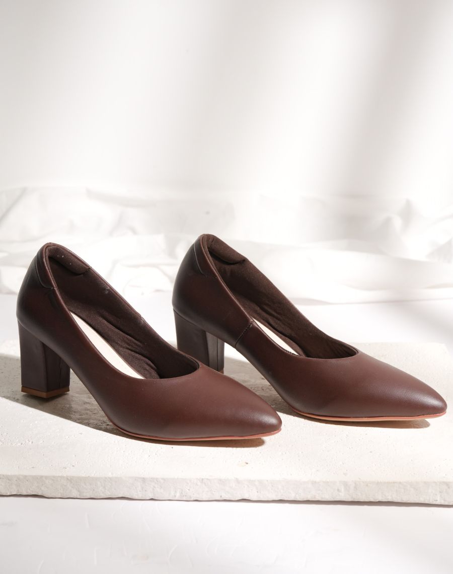 Coat Shoe - Block Heel
