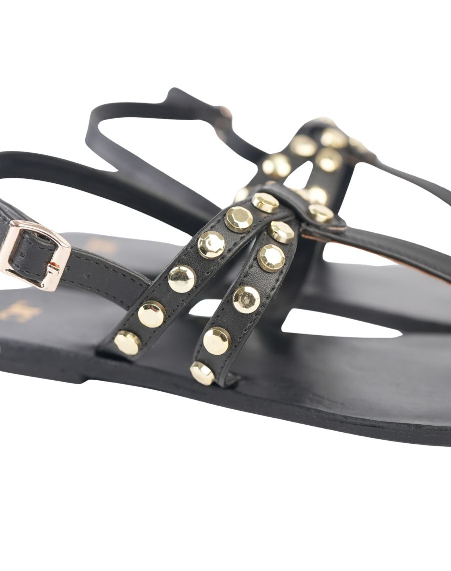 Flat Sandal - Studed