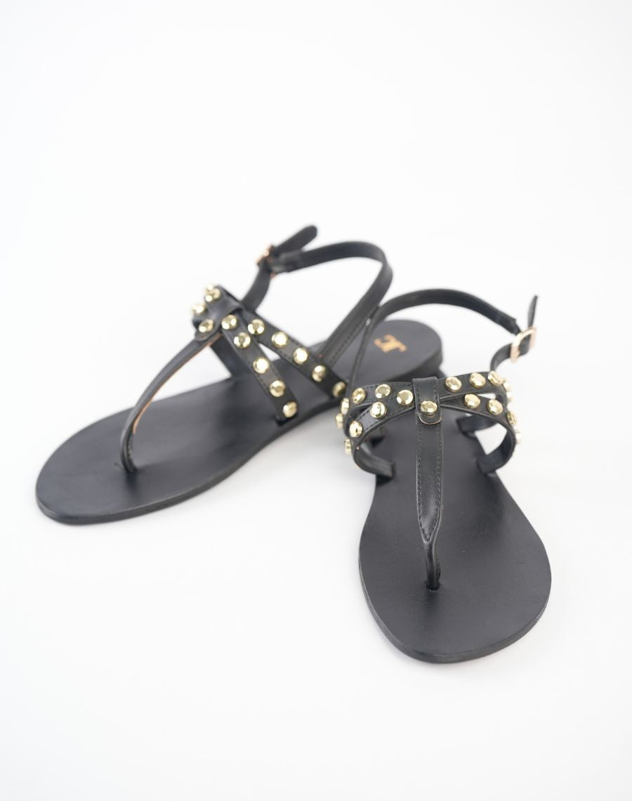 Flat Sandal - Studed