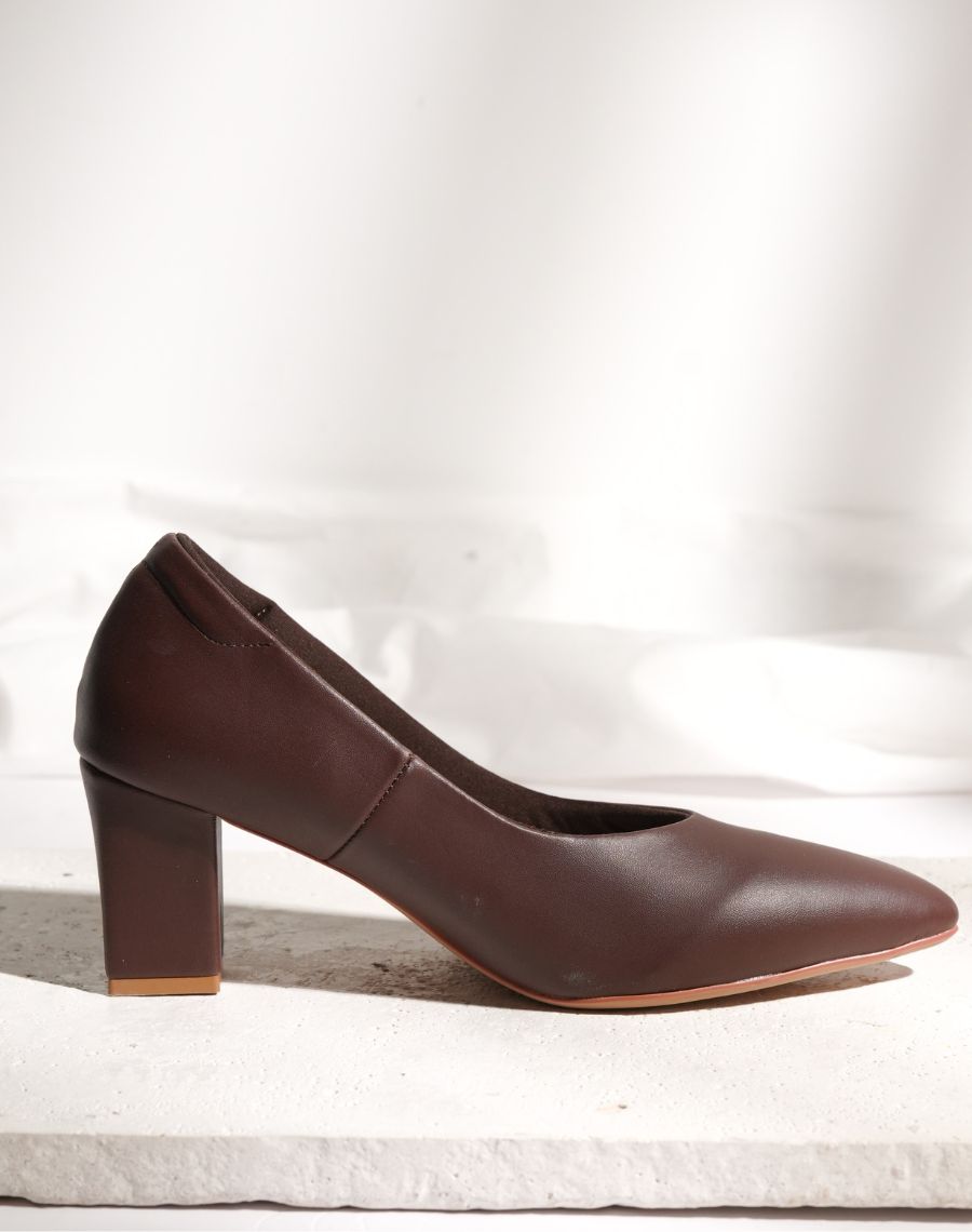 Coat Shoe - Block Heel