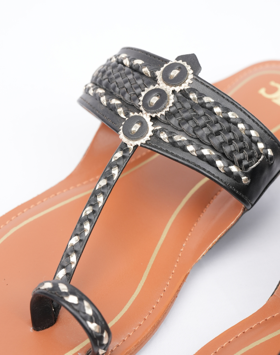 Kolhapuri Flats - Plaited Tansole