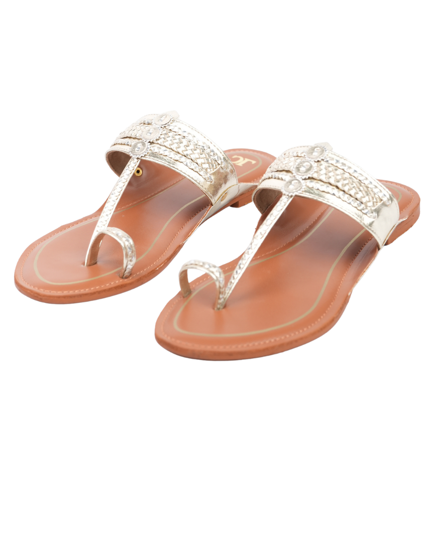 Kolhapuri Flats - Plaited Tansole