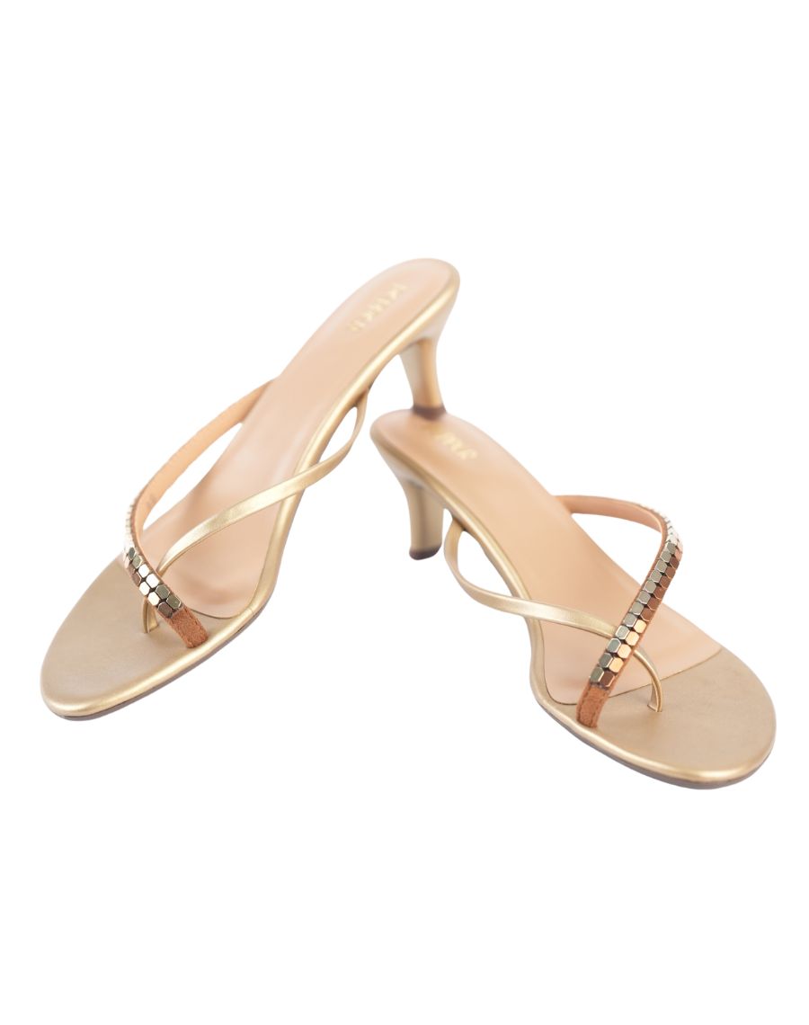 Kitten Heel - Cross Sequin